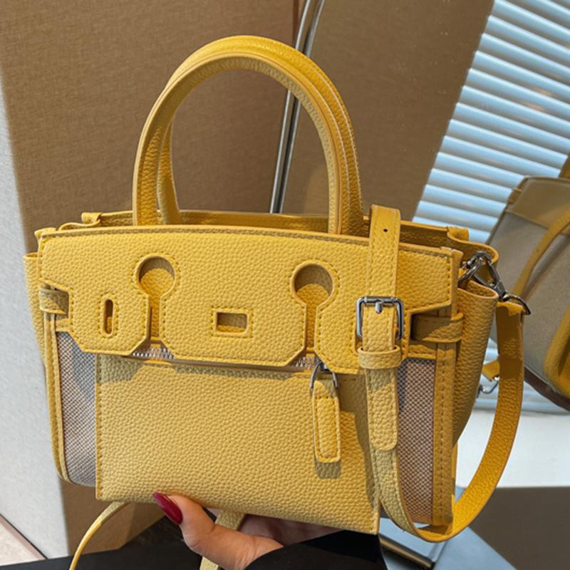 Retro Patchwork Handtasche mit großem Fassungsvermögen Eine modische und stilvolle Pendler-Umhängetasche für Damen