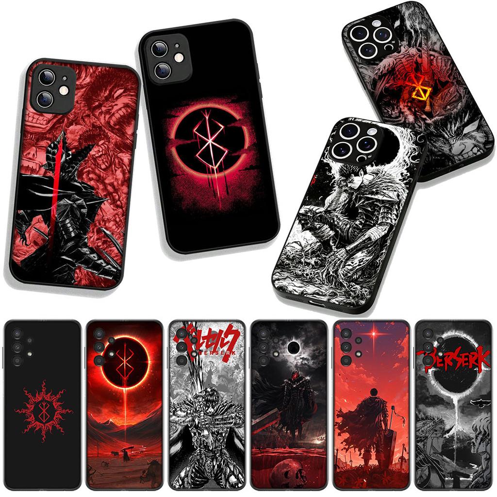 Phone Cover B-Berserks Poster Guts Casing for Apple iPhone 16 15 14 Plus 13 12 Mini 17 Pro Max + ProMax 16E Air 15+ Case