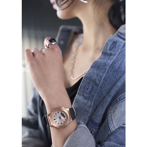Casio Watch G-Shock [] Mid Size Model Metal Covered GM-S2100PG-1A4JF Women's Black