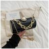 Light Luxury Party Women's Clutch Bag Temperament Versatile Chain Handbag New Bright Face Cylinder Single Shoulder Crossbody Bag