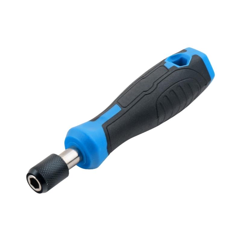 

1/4inch (6.35mm) Ratcheting Screwdriver Bit Holder Handle Multifunctional Magnetic Bit Driver For Home Maintenance Tool