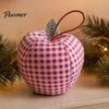 Stuffed Apple Ornament Retro Fabric Decorative Figurine, Cute Whimsical Figurines for Christmas Tray Tabletop Display Home Decor Yard Decorations
