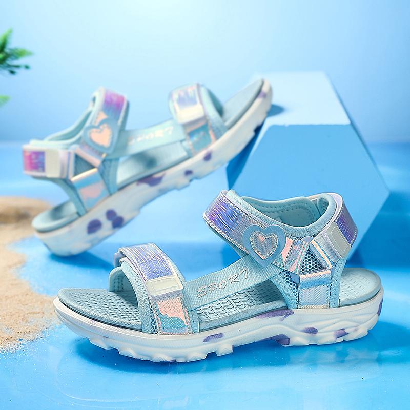 Children's Fashion Colorful Lightweight Outdoor Beach Shoes Casual Girls Sandals Slippers Princess Shoes