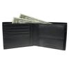 Emporio Armani Bonded Leather Y4R165 Y019V 81072 Men's Bi-fold Wallet, Black, [Used]