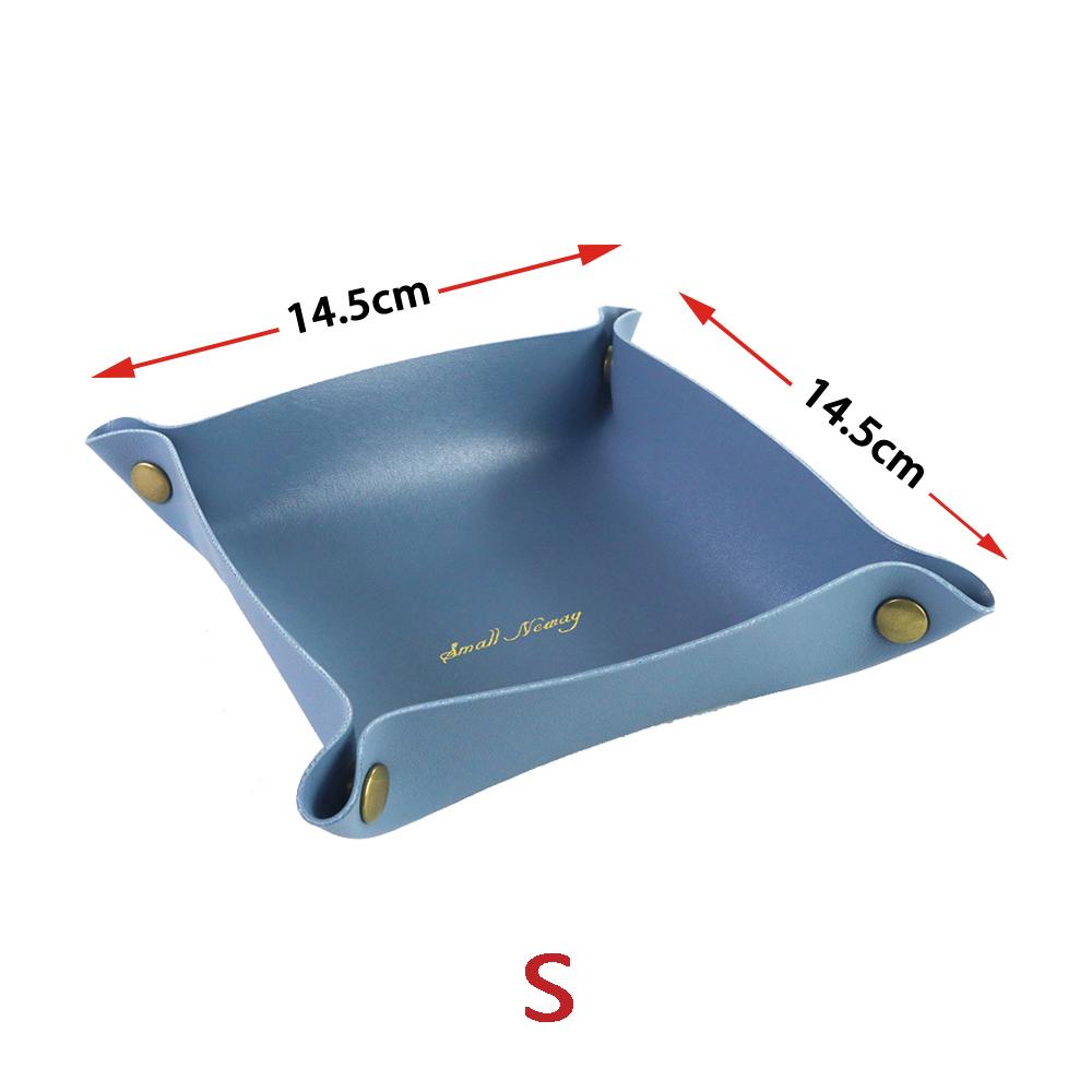 Rolling Folding Dice Game Storage Tray PU Leather Tray Table Storage Tools