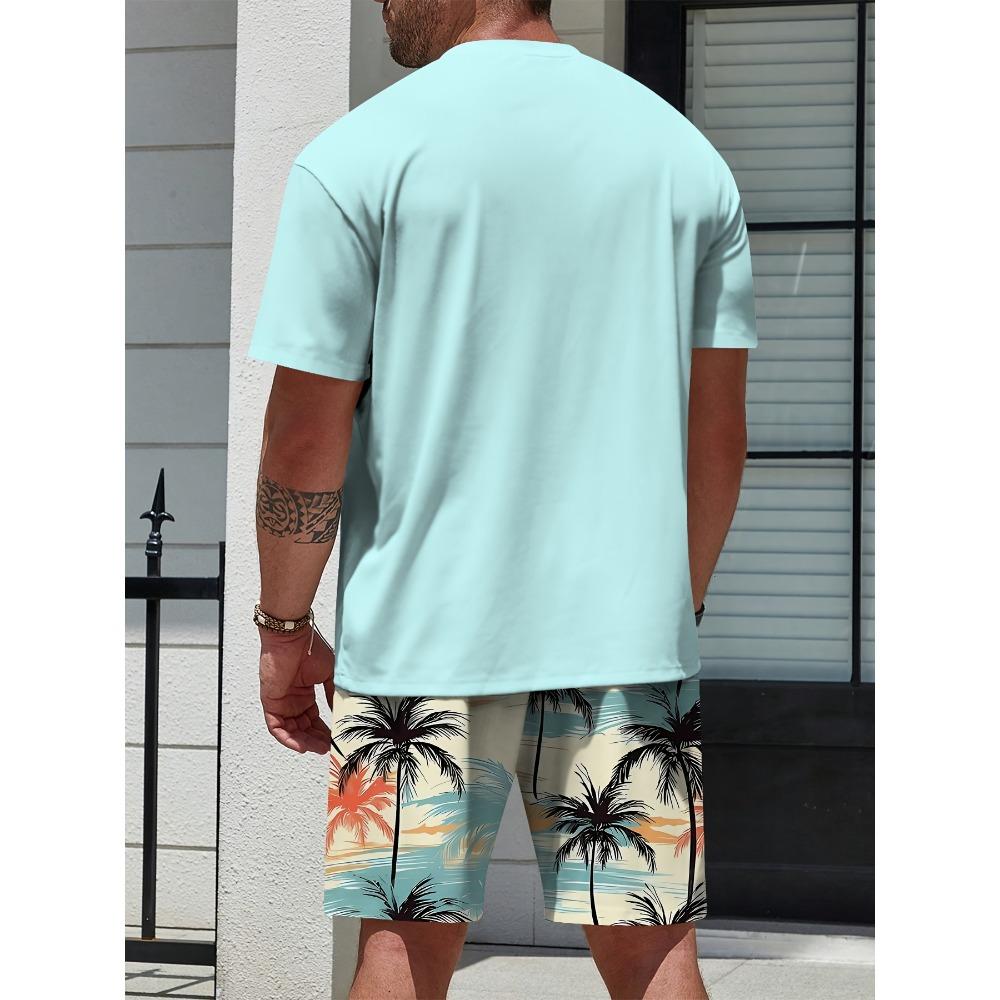 Herren Set 3D Gedruckt Hawaiianisch Lässig Outdoor Strand Herrenbekleidung