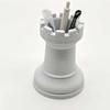 Chess Cart Pen Holder 3D Printed Chess Piece Desk Organizer Minimalist Makeup Brush Storage Cup for Home Office School Supplies