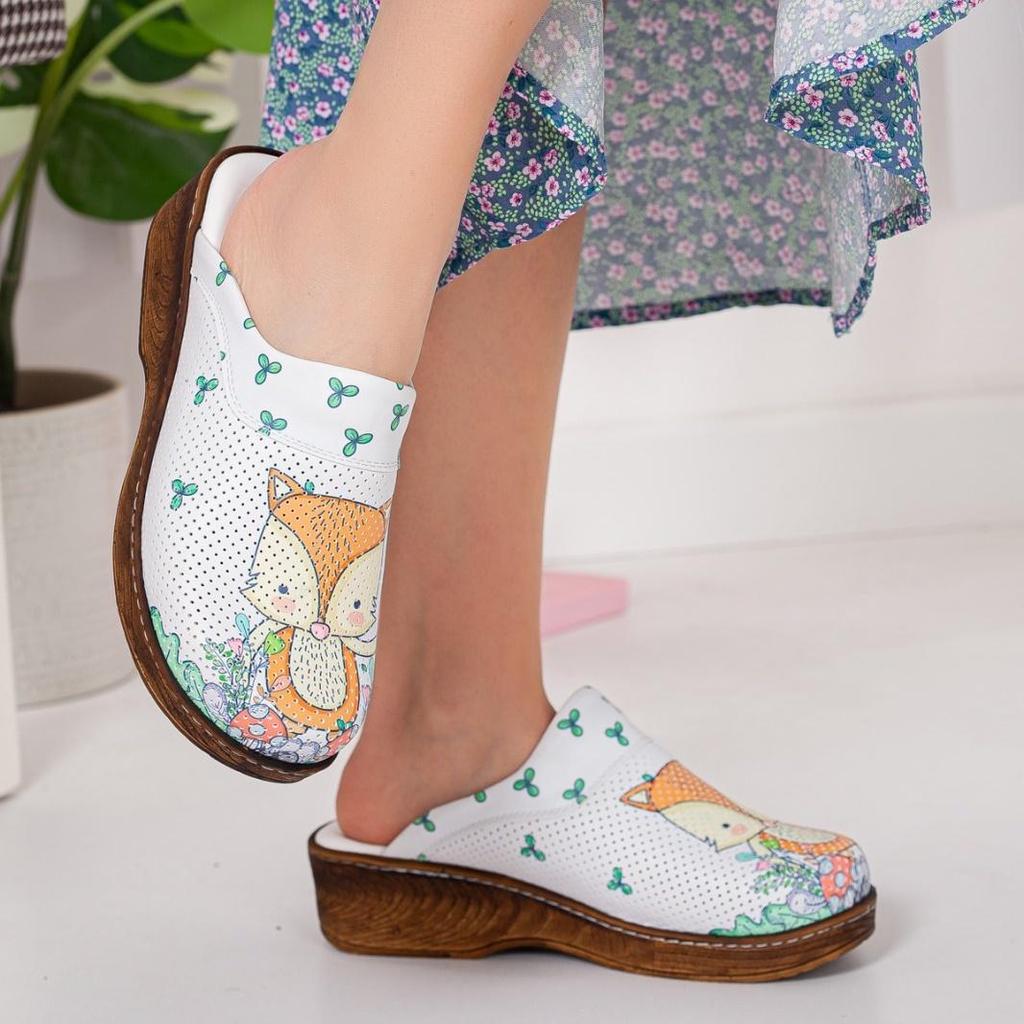 Ortopedické dámské zdravotní dřeváky - protiskluzové, pohodlné