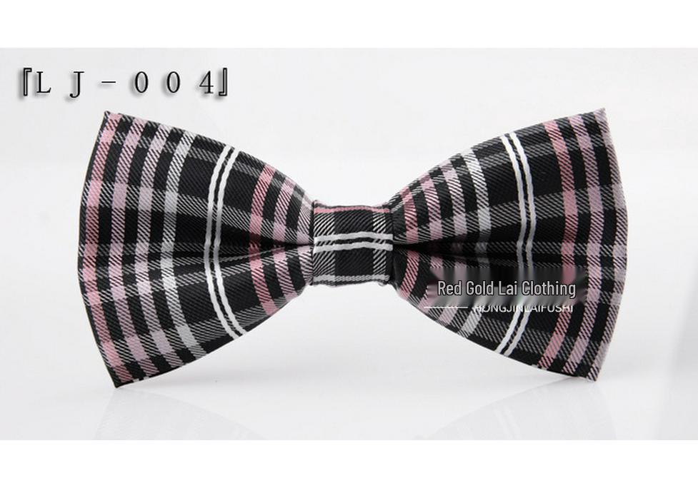 Korean Style Double Layer Polyester Bow Tie for Men & Women – Ideal for Weddings & Formal Events