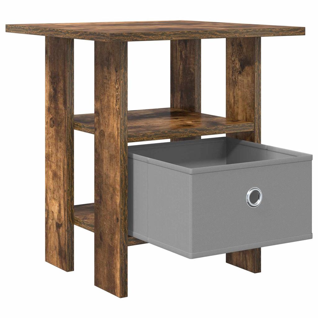Nightstand 2 pcs Smoked Oak 41 x 40 x 45 cm