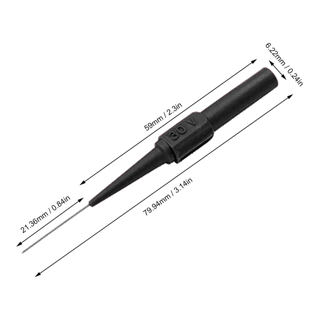 0.7mm Multimeter Test Probe High Temperature Resistance Detection Wire Piercing Probe for Car Repair