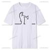 La Linea Walking Unisex TShirt The Line Osvaldo Cavandoli TV Original Round Collar Individuality T Shirt Print Y2k Streetwear#Color