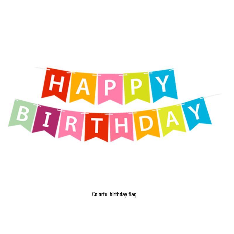 Birthday & Holiday Fishtail Bunting Banner for Parties