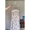 Rose Print Suspender Skirt Women's Summer Dress New Fashion Two Wear Long Dress