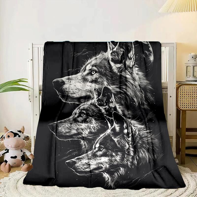 Wolf Pack Wilderness Blanket Flannel Blanket Throw Blanket Sofa Cover Blanket Soft Premium Blanket Picnic Blanket Tv Blanket Gifts