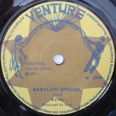 7inch Record AZUL - Babylon Special VEN7778 Venture Records 1977 UK Reggae, Ska & Dub Used