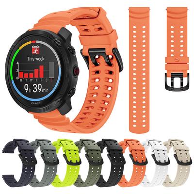 22mm Siliconen Bandje Voor POLAR Vantage M3 V3 M M2 1:1 Polsbandje Voor POLAR Grit X2 Pro Titan GritX Sport Band Armband
