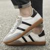 Men's Korean Style Low-Top Genuine Leather Canvas Board Shoes: Casual Flat Bottom Sports Shoes for Spring & Autumn