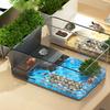 Water Turtle Tank Multi-Function Areas Box Turtle Tank Aquarium For Education Pet-Care Baby Turtles Crayfish Crabs Amphibians