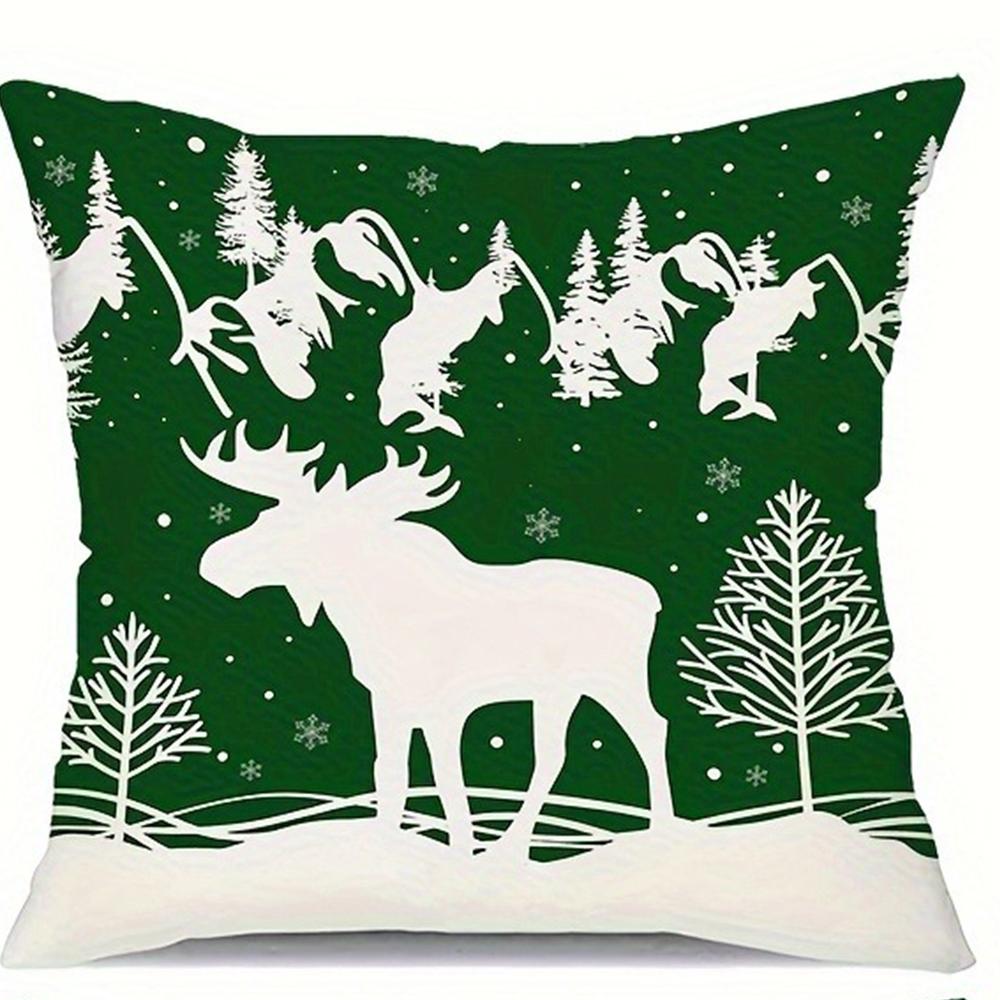 Merry Christmas and New Year decoration Pillowcase Winter Snowflake Reindeer pillow cover Sofa cushion suite home decoration