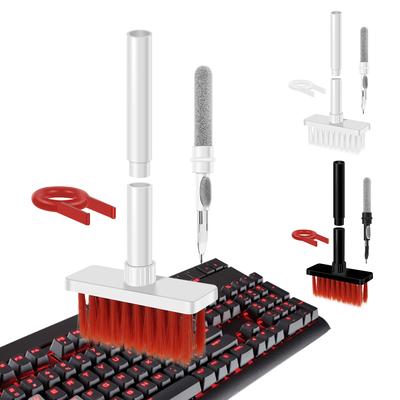 Reinigungsbürste, weiche Tastaturreiniger, 5-in-1-Computerreinigungswerkzeuge, Ecken-/Spalt-Staubtuch, Tastenkappen-Abzieher für Laptop, Airpods Pro, Kamera