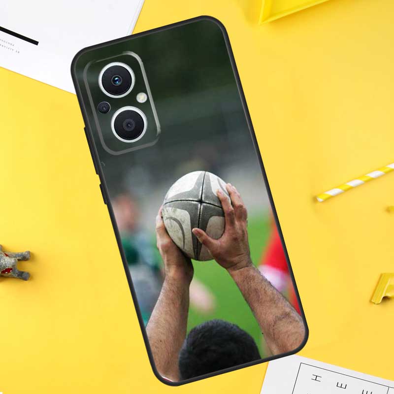 Rugby Ball Kit Team For OPPO Reno 13 14 12 11 10 Pro 14F 13F 12F 11F 7 8 Lite 8T OPPO Find X5 X6 X8 X9 Pro Case