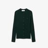 Lacoste Women's Ribbed Merino Wool Crew Neck Cardigan AF4141-55NYZP