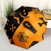 1 Stück Halloween Gruselig Automatisches Öffnen 8-Rippen Winddichter Regenschirm, Reise & Pendeln, Geeignet für Alle Jahreszeiten