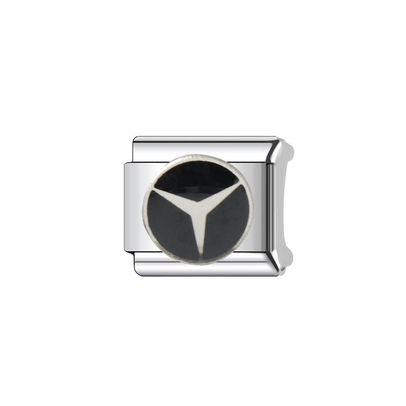 Mercedes-Benz & BMW Logo Pattern Christmas Hat Bracelet – DIY Customizable.