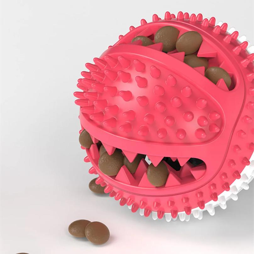 Dogs Food Toys Silicon Suction Cup Tug Interactive Dog Ball Toy For Pet Chew Bite Tooth Cleaning Toothbrush Feeding Pet Supplies