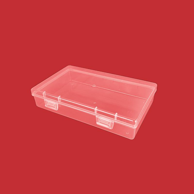 14.5 Cm Clear PP Plastic Rectangle Storage Box for Stationery, Accessories, Beads & Jewelry