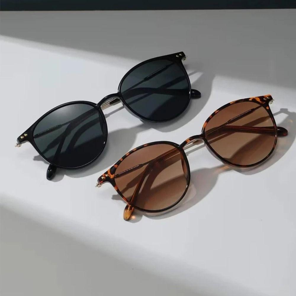 Vintage Metal Frame Sun Glasses UV Protection Retro Shades Streetwear Accessories  for Women Men