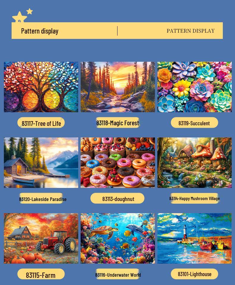 1000-Piece Famous Painting Landscape Jigsaw Puzzle for Adults - Decompression Toy