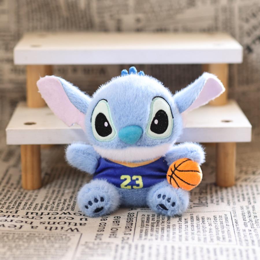 

Adorable and Adorable Sports Stitch Pendant Plush High Quality Plaything Figure Rock Stitch Pouch Pendant Key Ring Figure