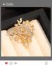 Luxury Brooches for Women Men Exquisite Crystal  Rhinestone Flower Bouquet Brooch Pin Wedding Party Banquet Jewelry Accessories