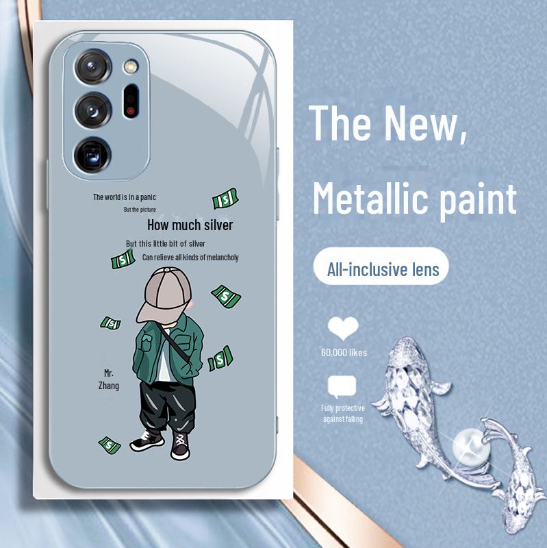 Samsung Note10Plus Biye Girl & A12 Boy A13 Liquid Pro Personality Case Kit - Hundred Family Names.