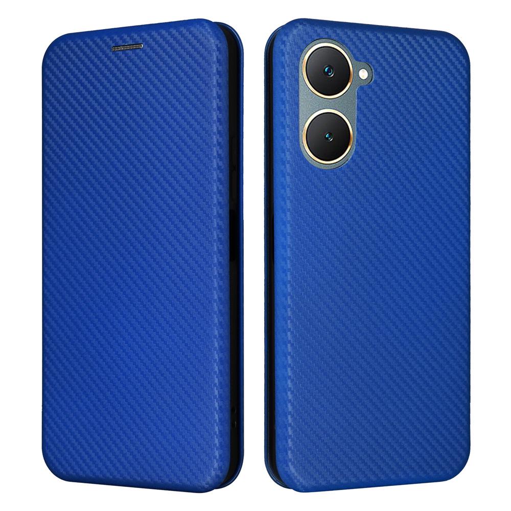 VIVO Y03/Y18 Carbon Fiber Multi-card Flip Phone Case