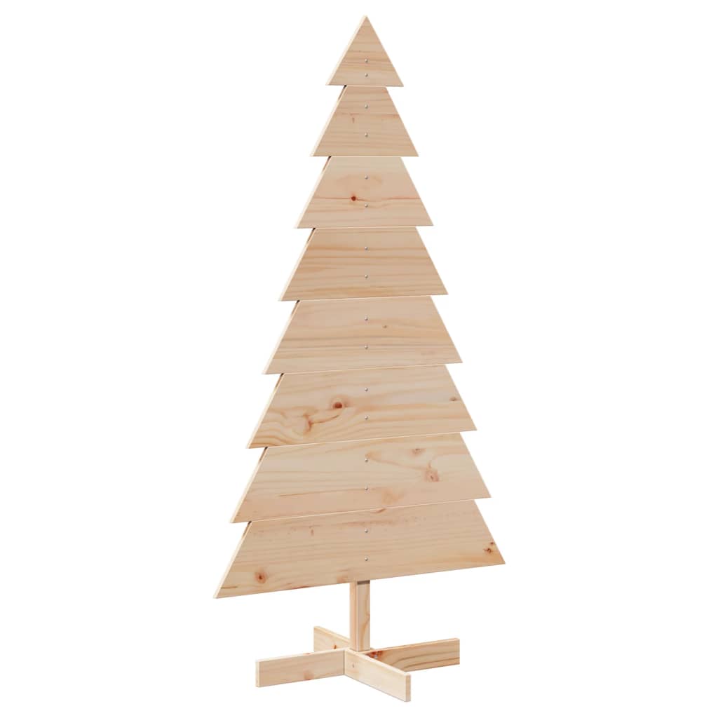 Vidaxl Drewniana Choinka Do Udekorowania, 150 Cm, Lite Drewno Sosnowe