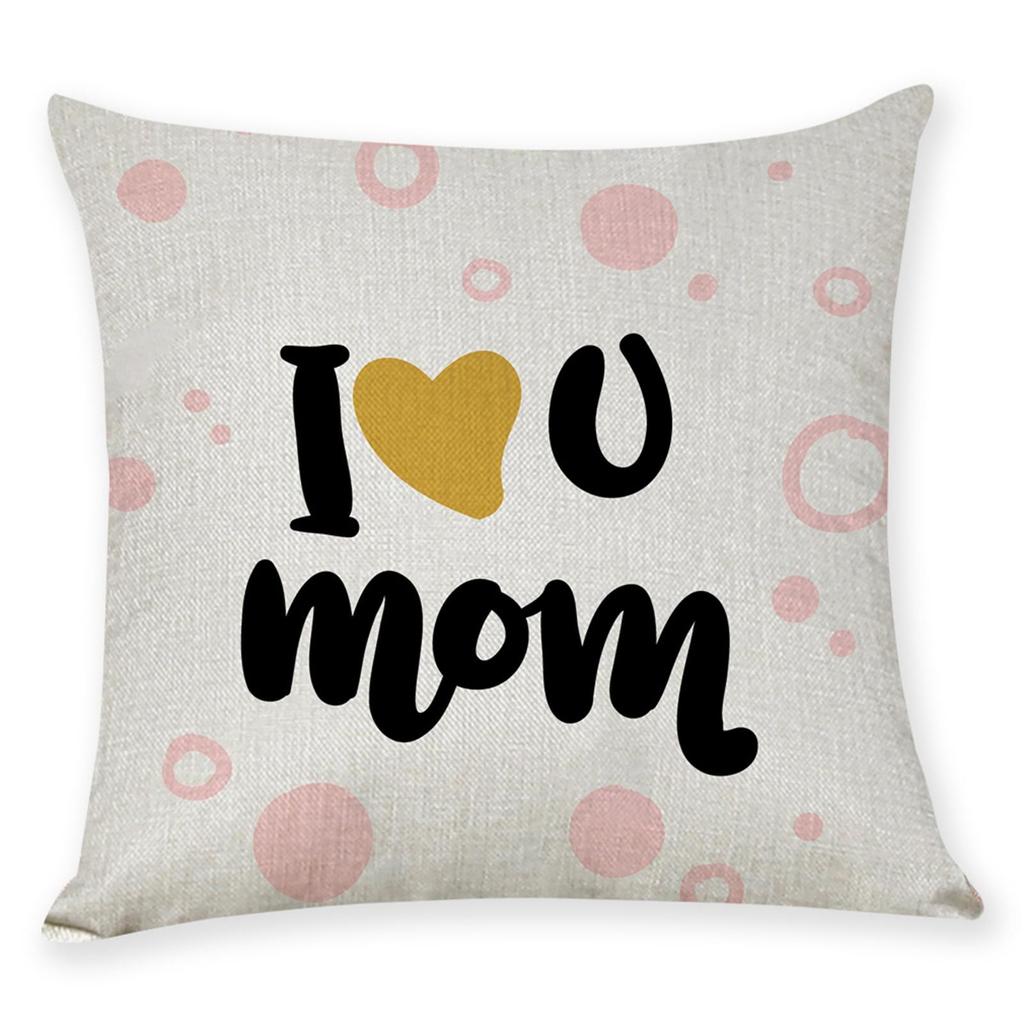 Mother's Day Linen Pillowcase Mother's Day Gift Home Decoration Ornaments