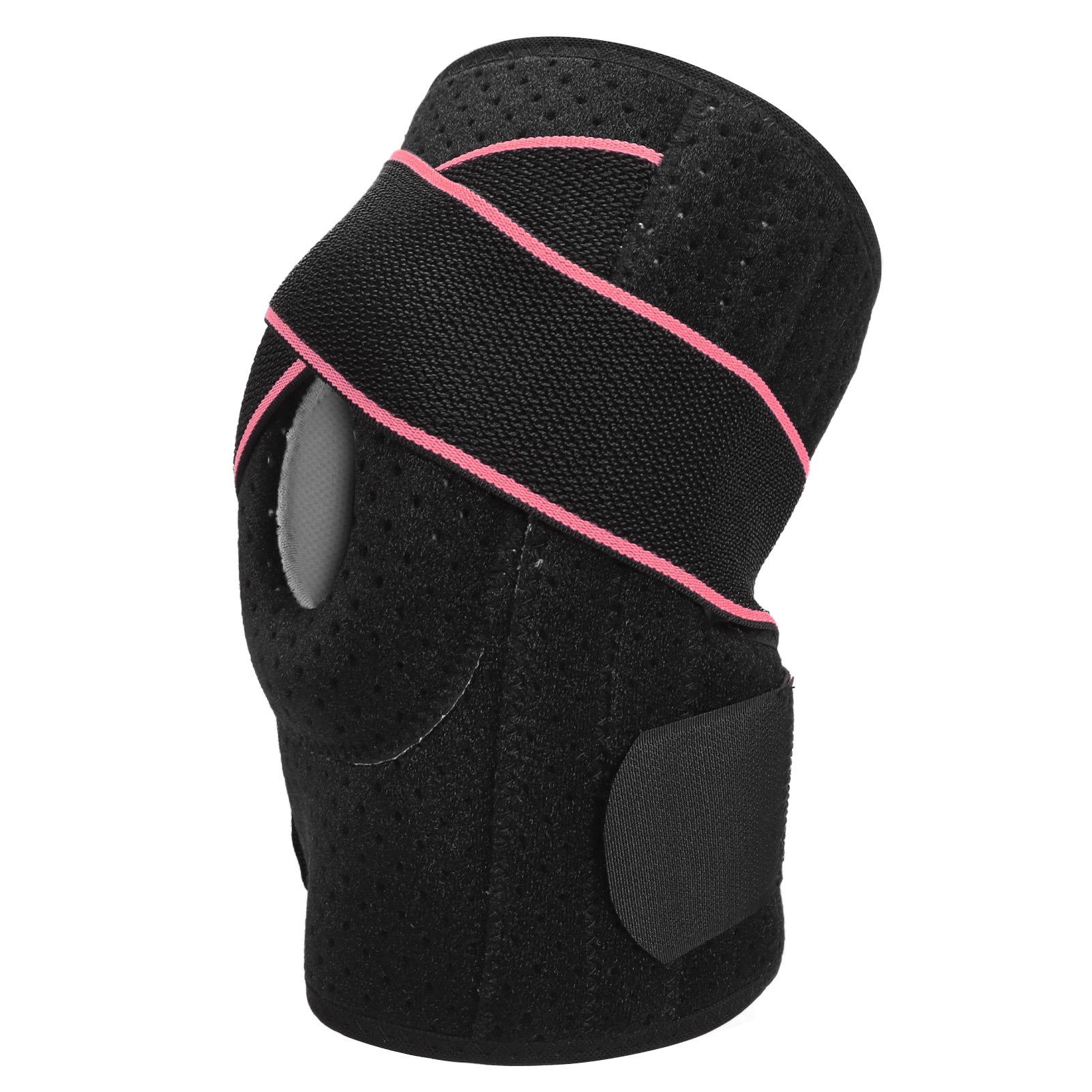 

Спортивные наколенники, регулируемый дышащий наколенник с боковыми стабилизаторами для разрыва мениска для мужчин и женщин розовый