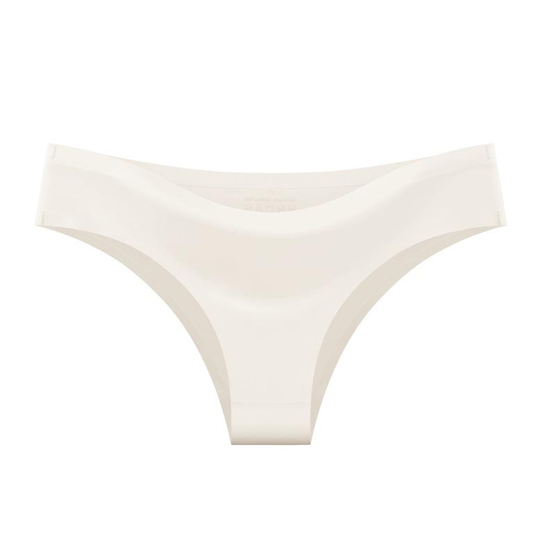 European And American Version Of Seamless One-piece Ice Silk Sexy Bikini Panties Ladies Mid-waist Breathable Briefs