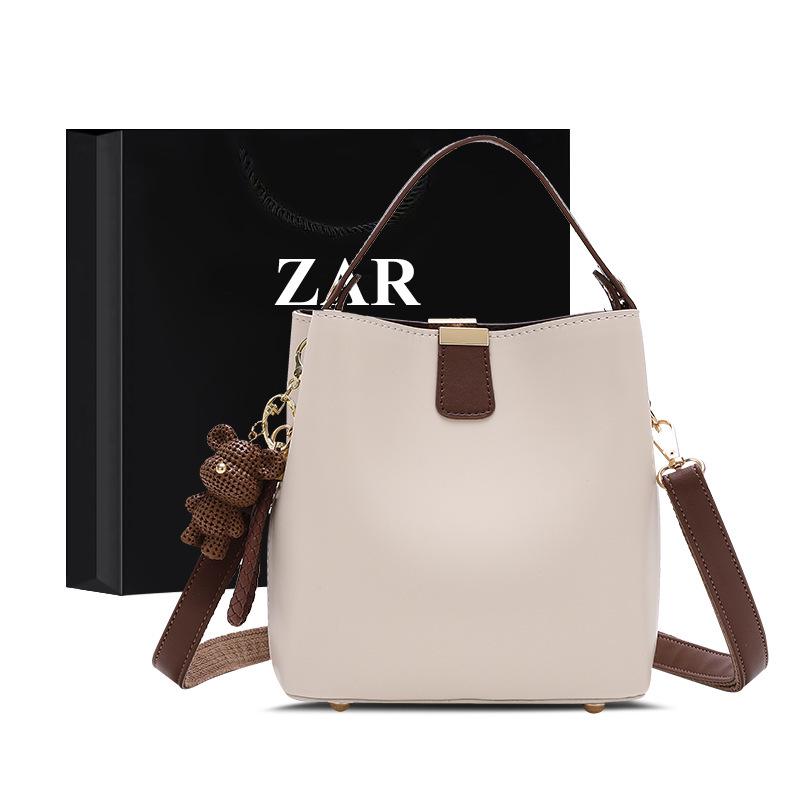 Women's 2025 Trendy Soft Leather Bucket Crossbody Bag