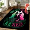 1Pc Magic Transformation Wickedness Rug, Office Carpet Indoor Outdoor Doormat, Non-Slip, Comfortable, Living, Christmas Halloween, Xmas Gift N1326
