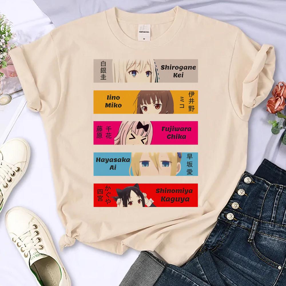 Kaguya Sama Love Is War T Shirt Women Summer Japanese Tshirt Female Japanese Clothes