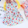 Soft Dog Princess Dress Thin Dog Flying Sleeve Skirt Decorative Pet Summer Dress  Casual Outfit