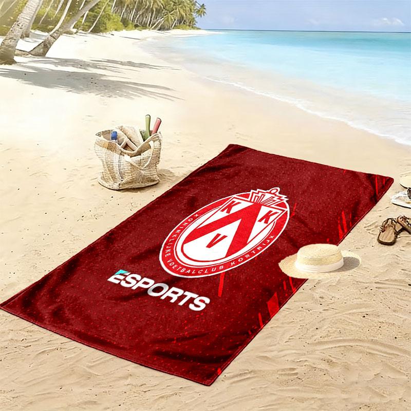 KV Kortrijk Print Beach Towel, Large Soft Quick Dry Towel for Beach Camping Swimming