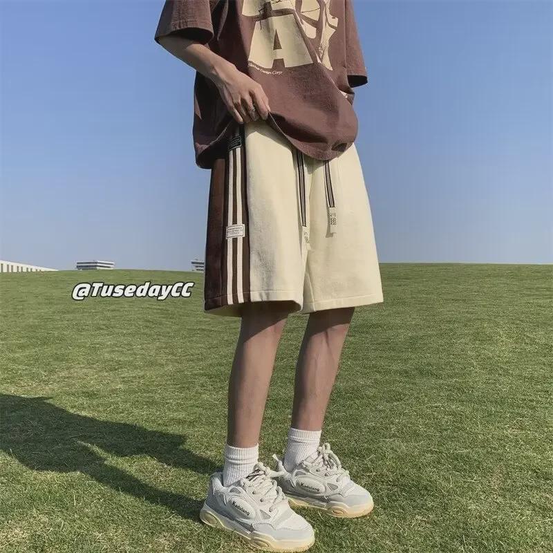Men's Summer Fashion Loose Basketball Shorts - Casual Beach Sports Style for Teens