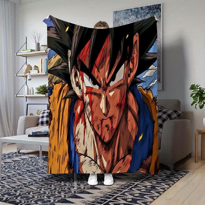 Dragon Ball Saiyan Forms Blanket Suitable For All Seasons Soft And Comfortable Bedroom Gift Outdoor Plush Blanket