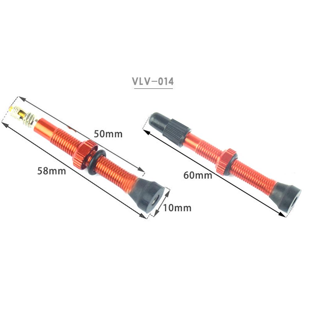 2pcs 60mm Alloy Stem Presta Valve + Tool Easily Installation Personal Bicycle Parts for Road MTB Bike Tubeless Tire Tyre