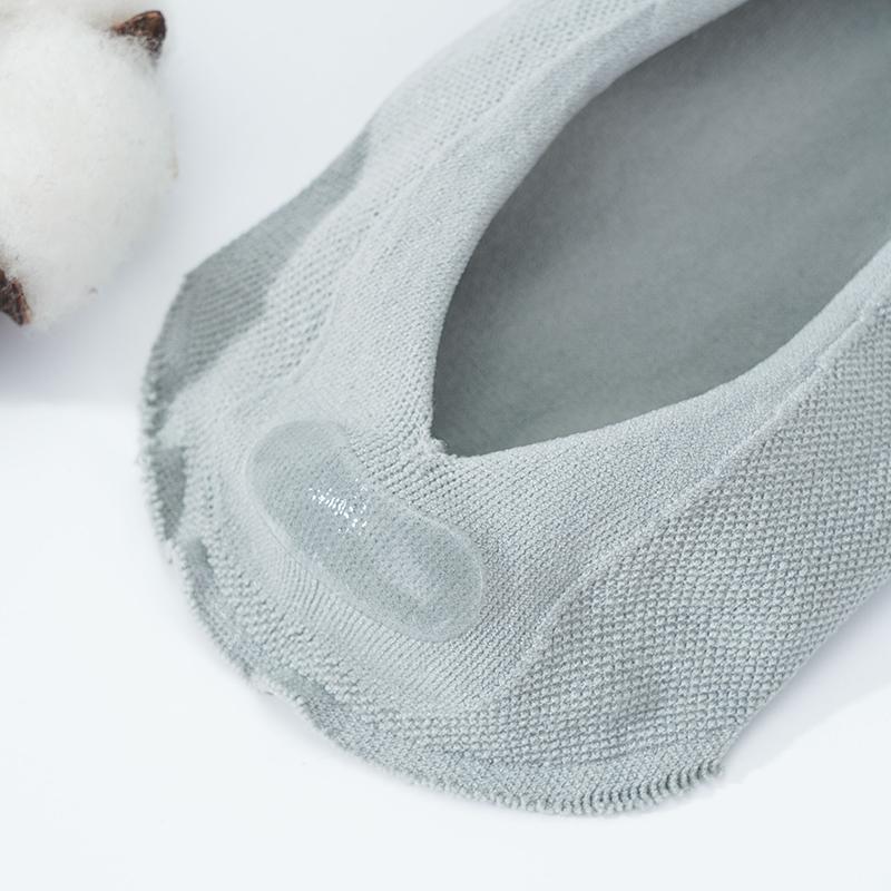 Dam Sommar Femtåiga Strumpor Ultratunna Osynliga Silikon Halkfria Andningsbara Anti-gnidning Strumpor Andningsbara Ankelsockor